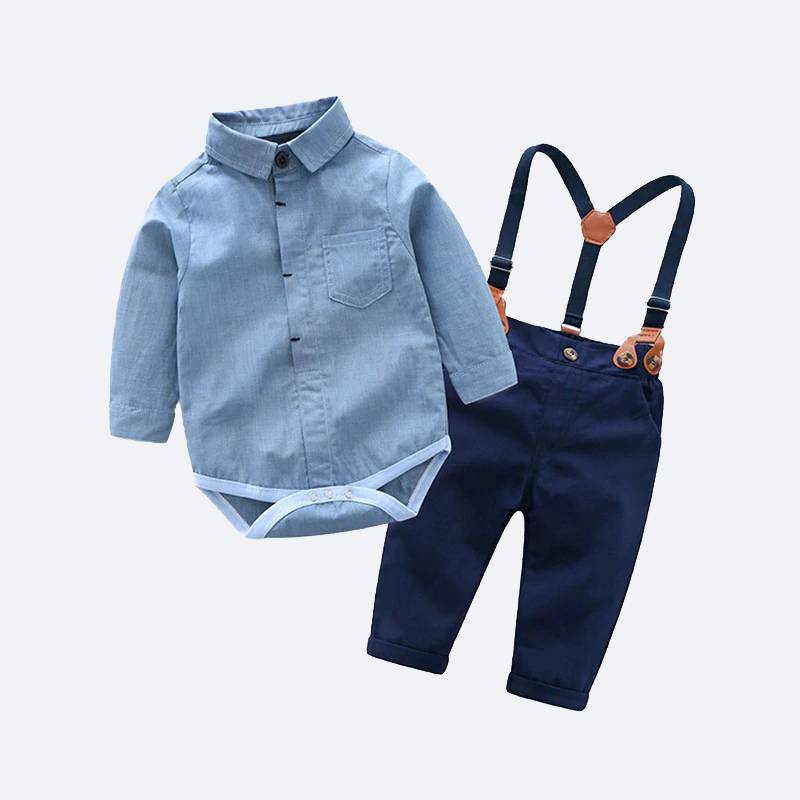 Suit for Toddlers with Suspenders