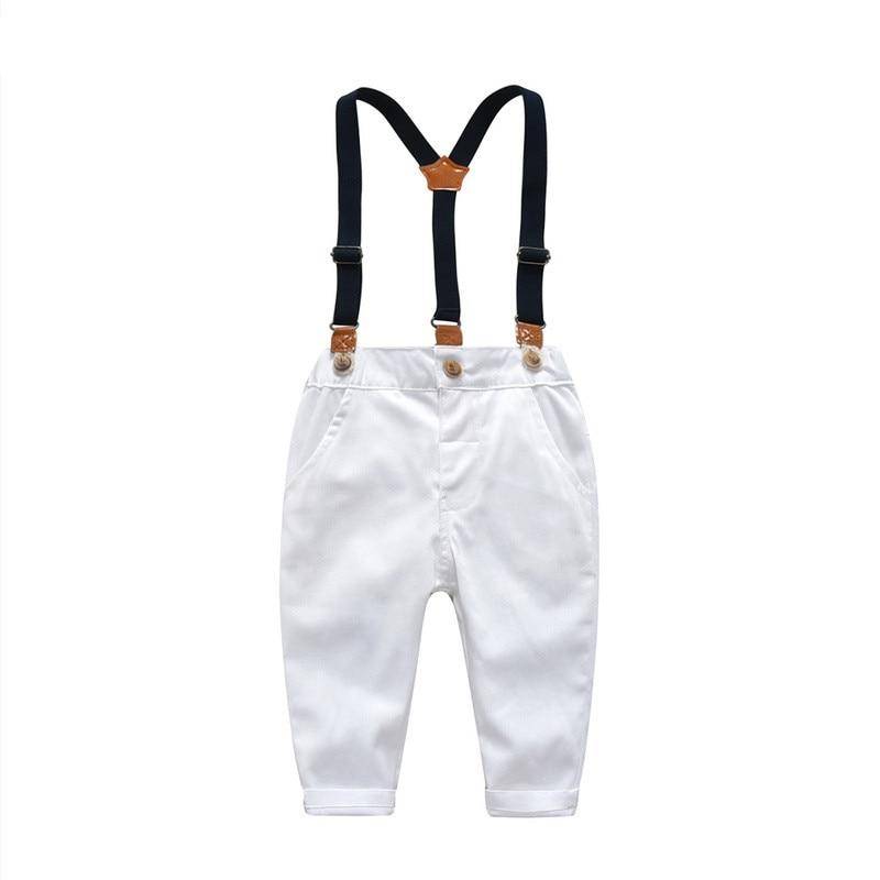 Casual Shirt And Overalls Set For Boys
