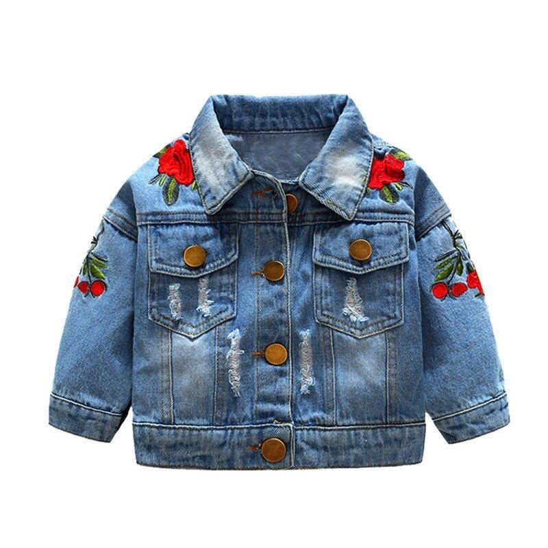 Embroidered Jeans Jacket For Baby