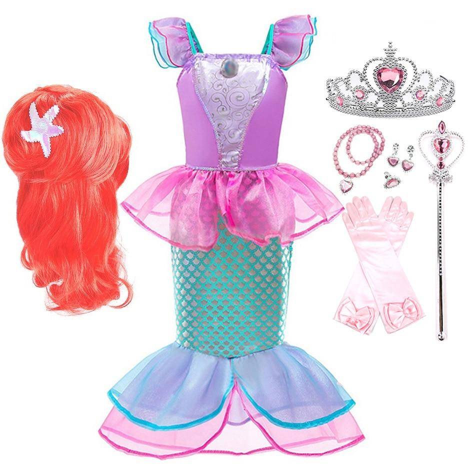 Mermaid Princess Dress For Girls