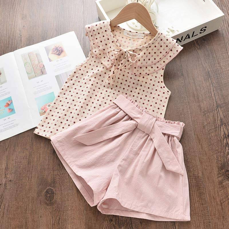 Girl’s Summer Top and Shorts Clothing Set