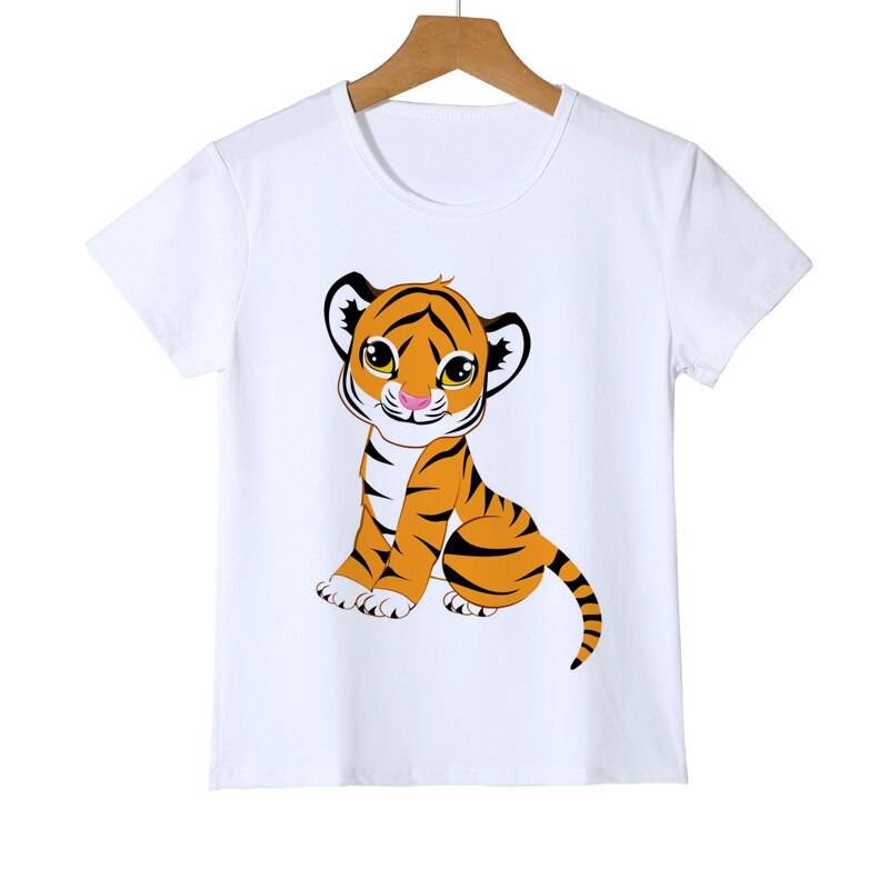 Tiger Printed T-Shirt For Kids