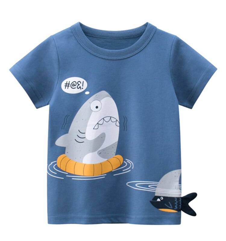 Cartoon Printed T-Shirt For Boys
