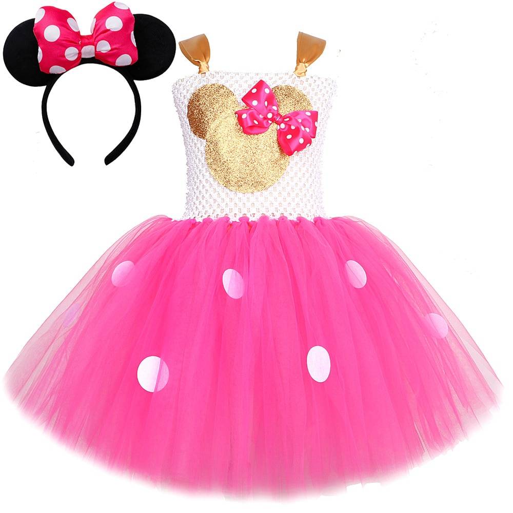 Minnie Tutu Dress Set with Hairband
