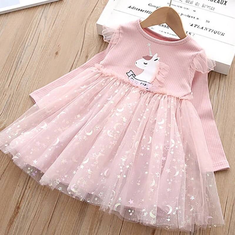 Pretty Autumn Dress for Girls