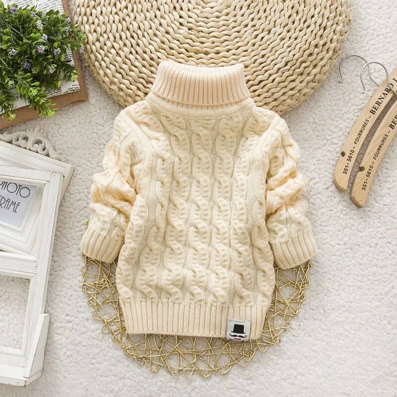 Girl’s Turtleneck Pullover Sweater