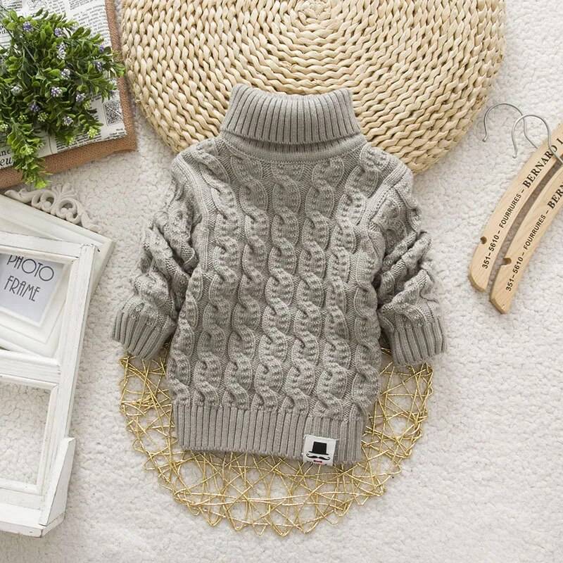 Girl’s Turtleneck Pullover Sweater