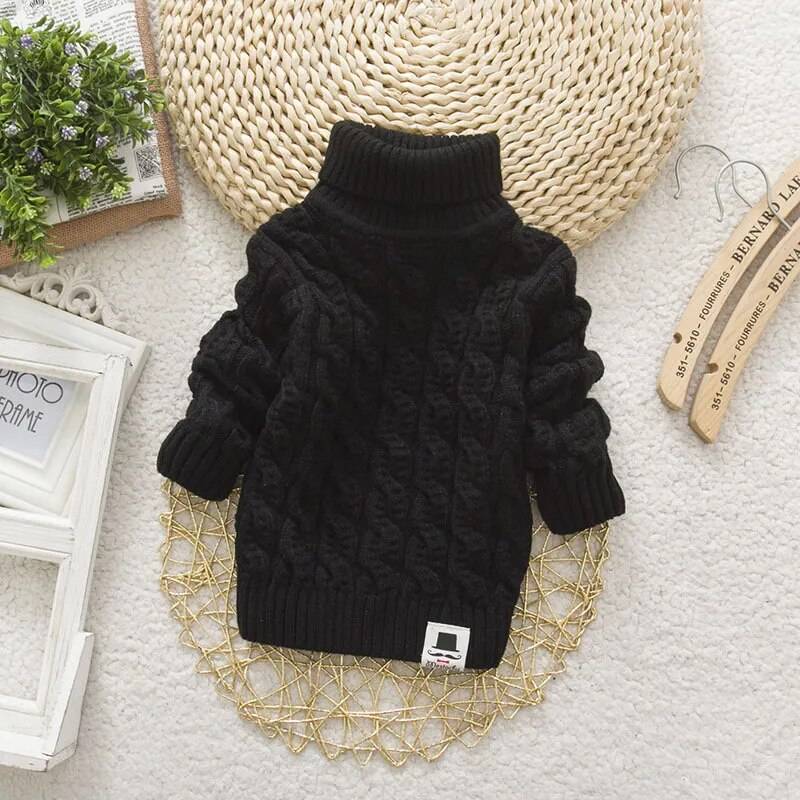 Girl’s Turtleneck Pullover Sweater