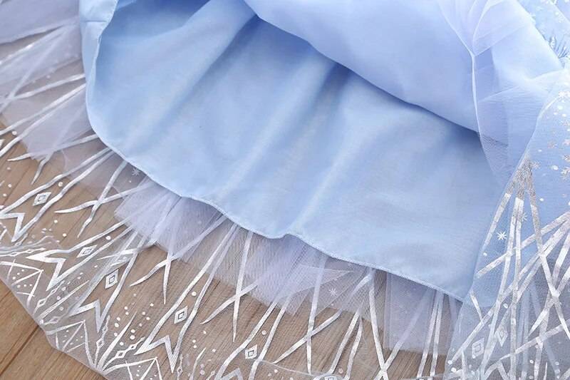 Long Sleeve Frozen Princess Girls Dress