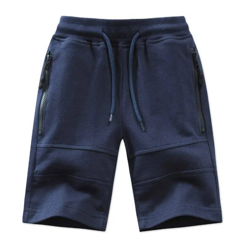 Zippered Pocket Sport Shorts For Boys