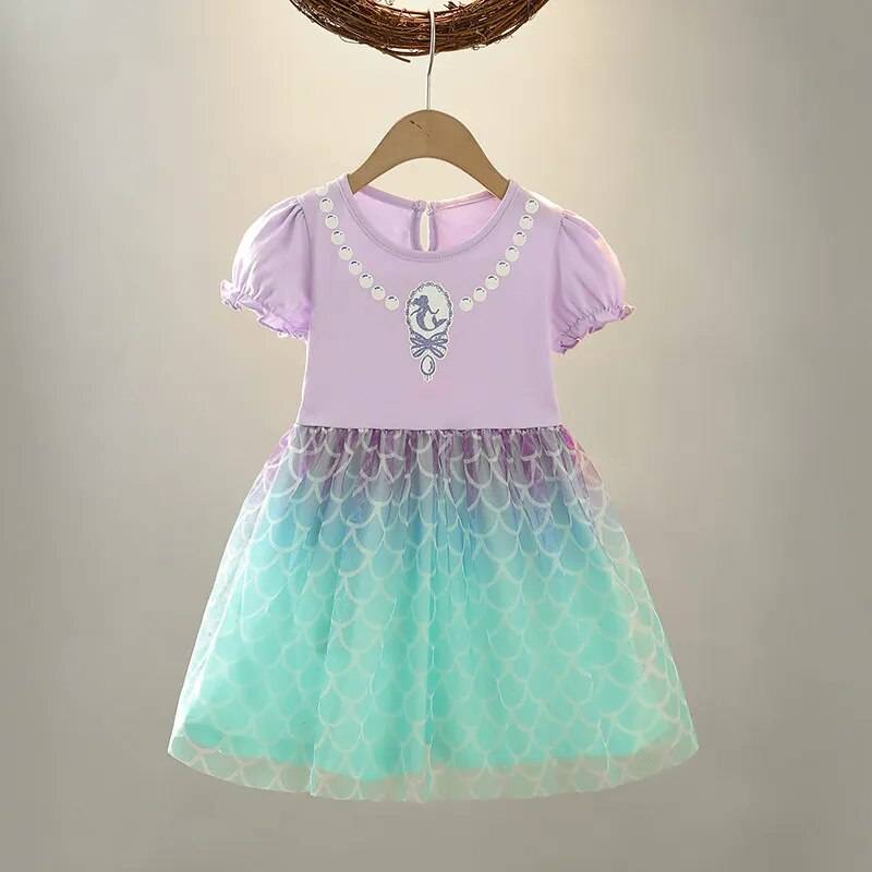 Summer Mermaid Dress for Girls