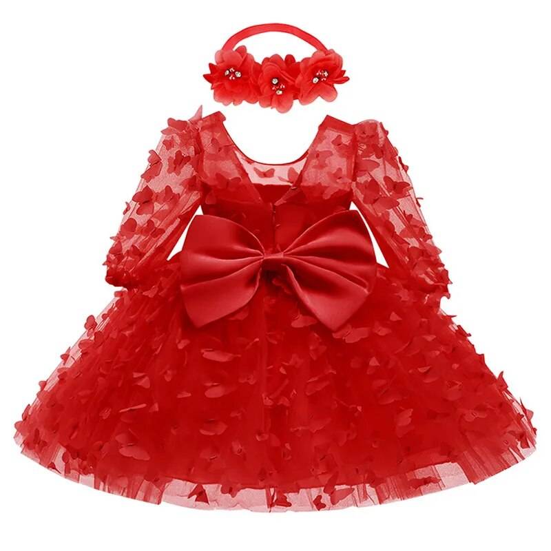 Baby Girl Flower Dress with Hairband