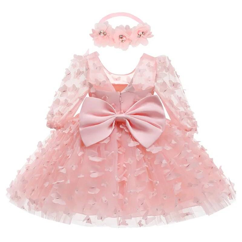 Baby Girl Flower Dress with Hairband