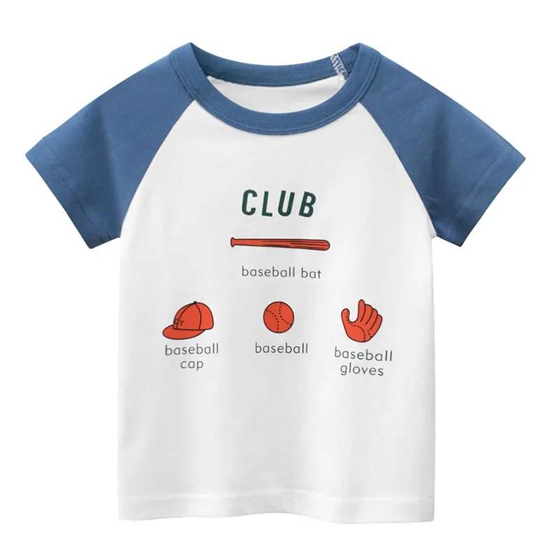 Cartoon Printed T-Shirt For Boys