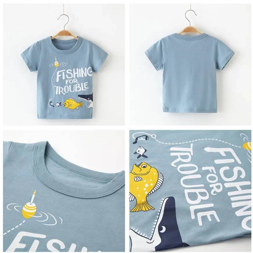 Dinosaur Printed T-Shirt For Kids